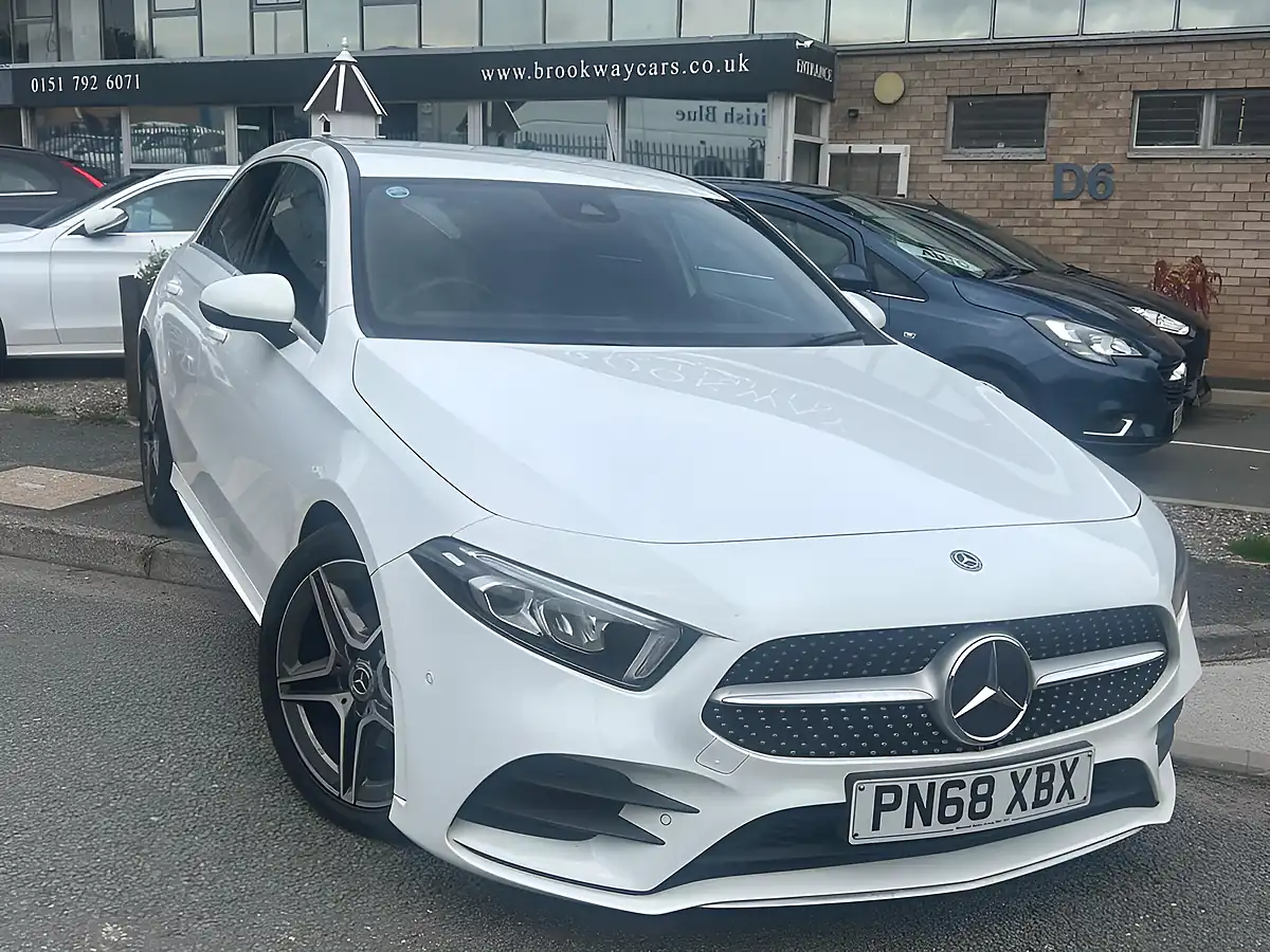 Used 2018 Mercedes-Benz a Class AMG Line Executive White - Interior and Exterior details 2