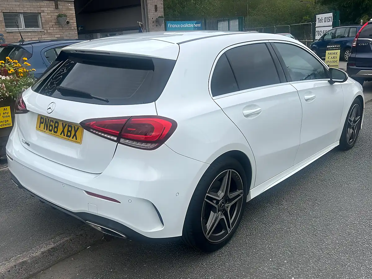 Used 2018 Mercedes-Benz a Class AMG Line Executive White - Interior and Exterior details 5