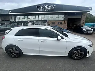 Used 2018 Mercedes-Benz a Class AMG Line Executive White - Interior and Exterior details 6