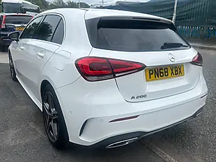 Used 2018 Mercedes-Benz a Class AMG Line Executive White - Interior and Exterior details 7