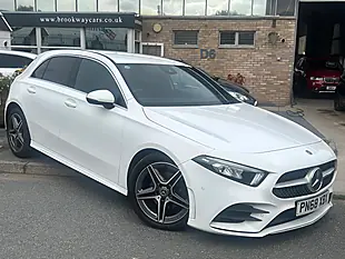 Used 2018 Mercedes-Benz a Class AMG Line Executive White - Interior and Exterior details 9
