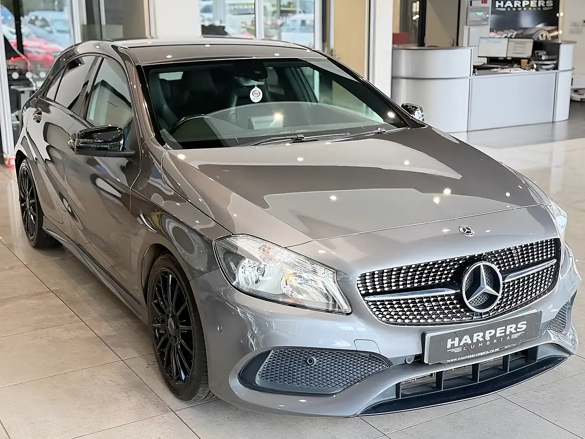 Used 2018 Mercedes-Benz a Class AMG Line Grey - Interior and Exterior details 10