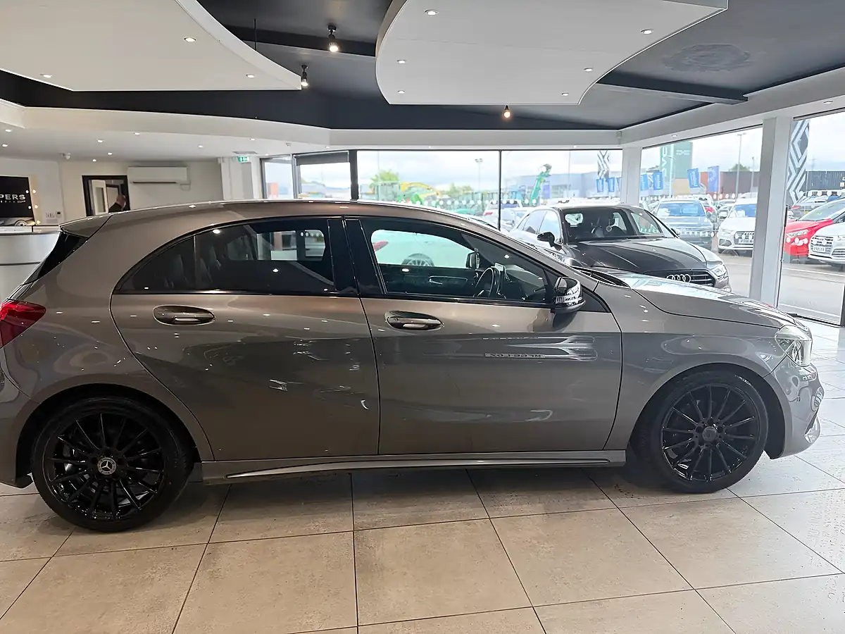 Used 2018 Mercedes-Benz a Class AMG Line Grey - Interior and Exterior details 9