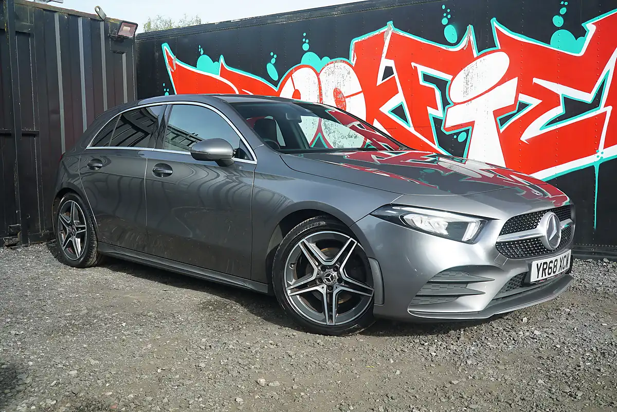 Used 2018 Mercedes-Benz a Class AMG Line Grey - Interior and Exterior details 13