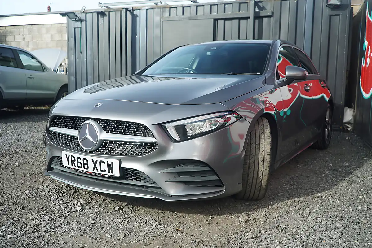 Used 2018 Mercedes-Benz a Class AMG Line Grey - Interior and Exterior details 6
