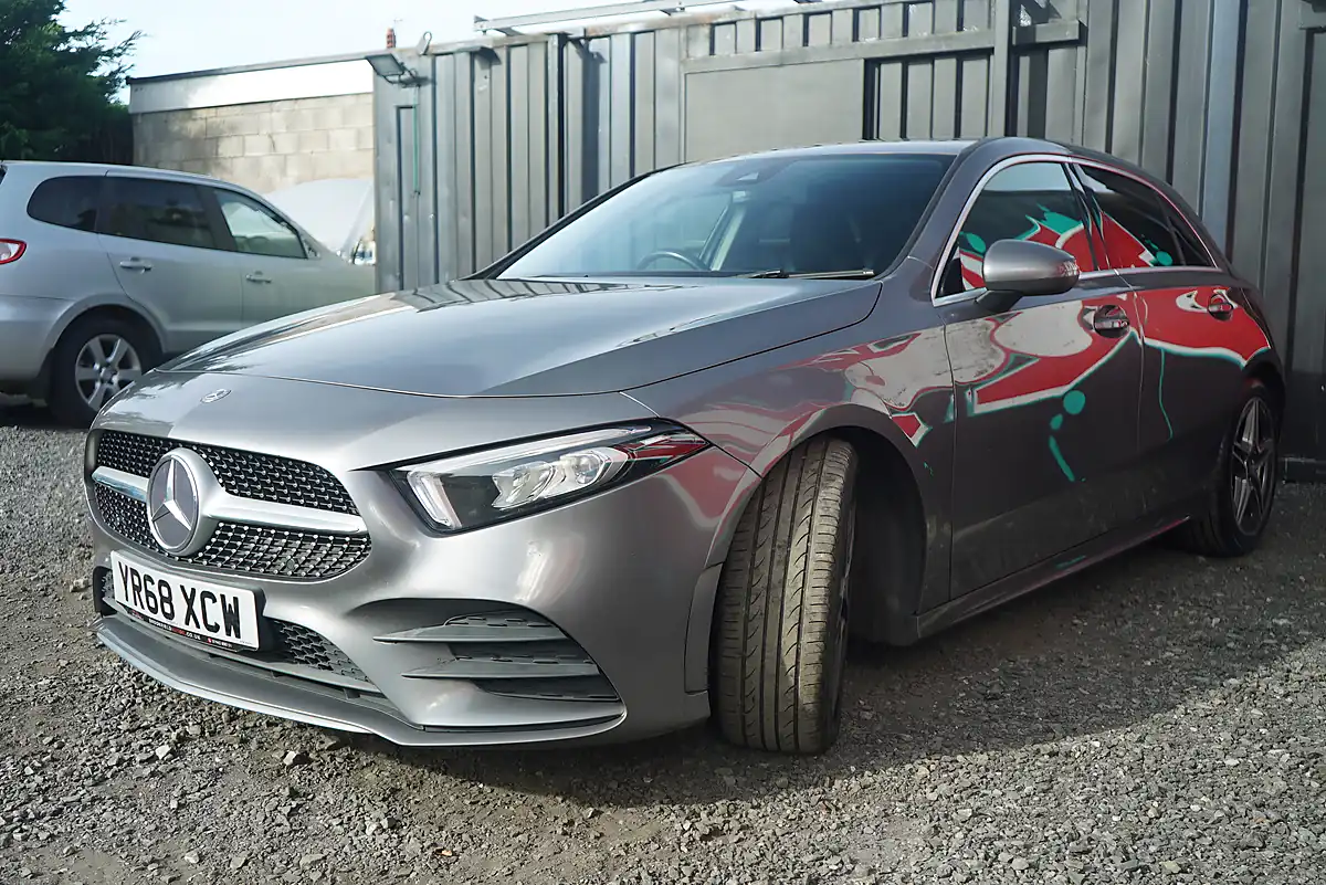 Used 2018 Mercedes-Benz a Class AMG Line Grey - Interior and Exterior details 7