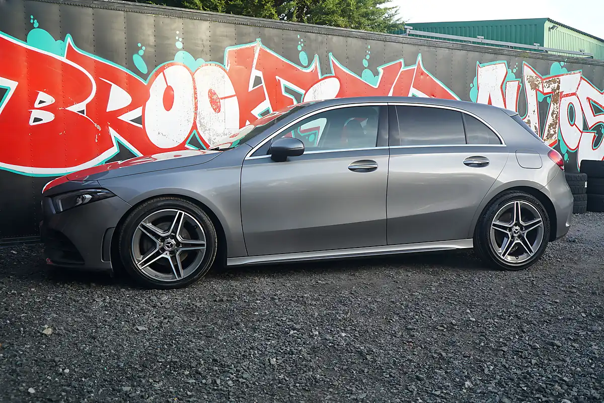 Used 2018 Mercedes-Benz a Class AMG Line Grey - Interior and Exterior details 8