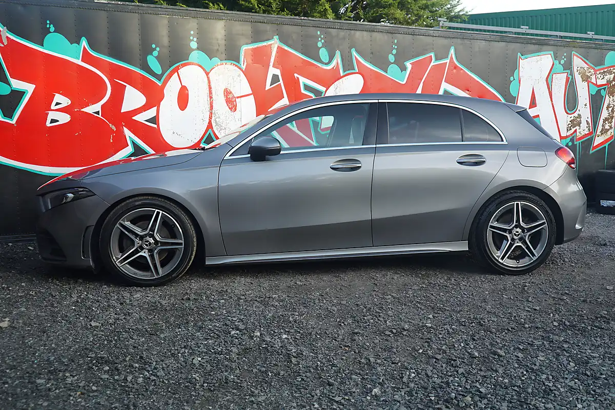 Used 2018 Mercedes-Benz a Class AMG Line Grey - Interior and Exterior details 9