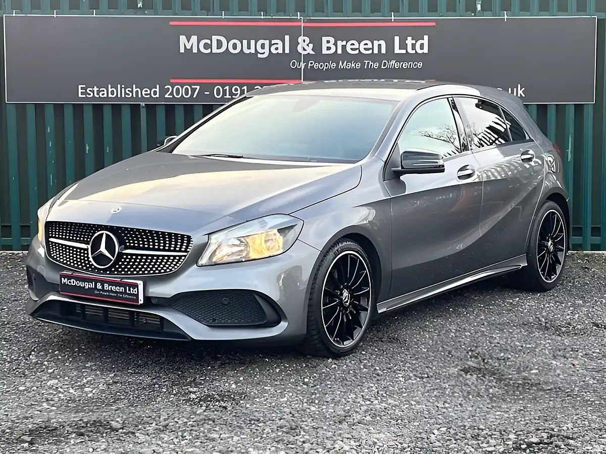 Used 2018 Mercedes-Benz a Class AMG Line Grey - Front View