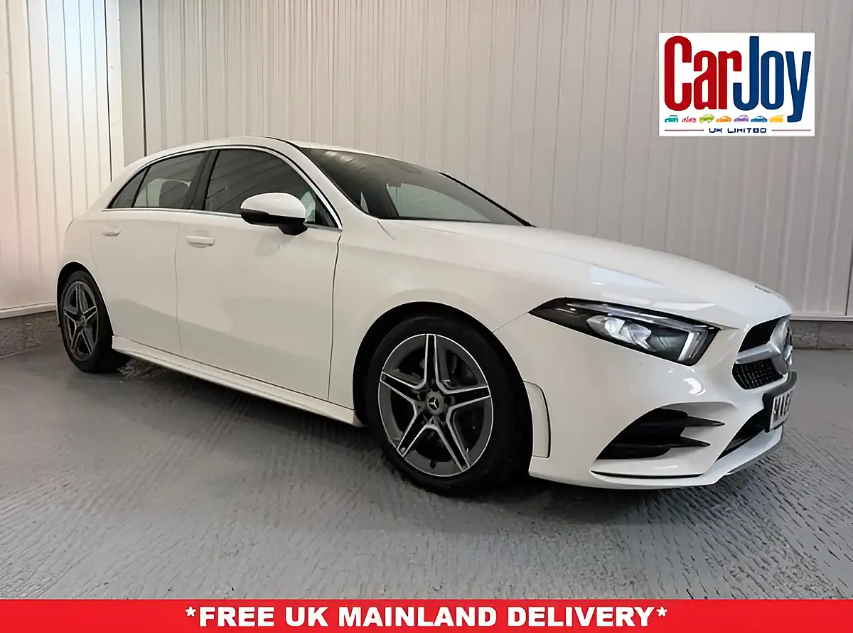 Used 2018 Mercedes-Benz a-Class AMG Line Polar White - Front View