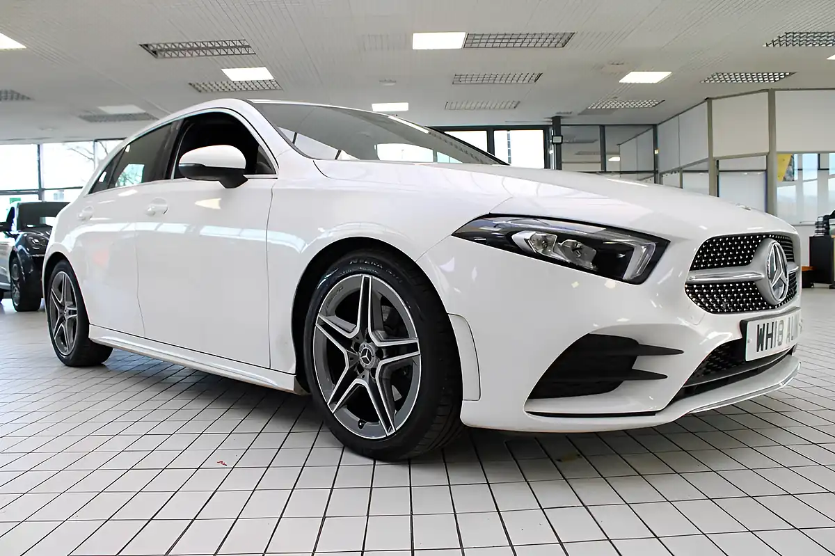 Used 2018 Mercedes-Benz a-Class AMG Line Polar White - Interior and Exterior details 18