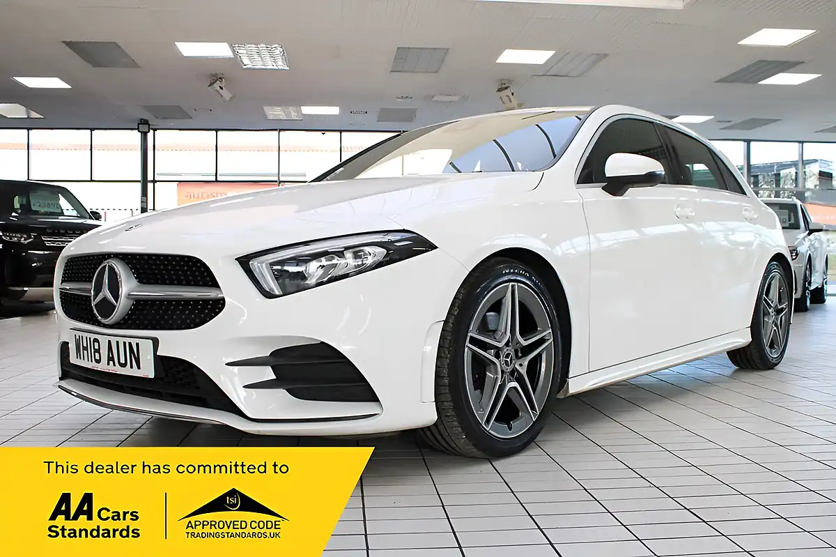 Used 2018 Mercedes-Benz a-Class AMG Line Polar White - Interior and Exterior details 3