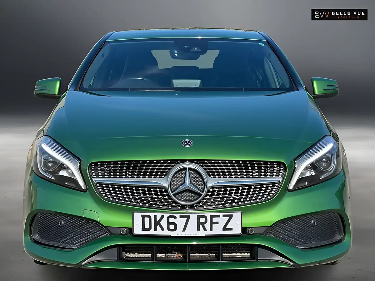 Used 2018 Mercedes-Benz a Class AMG Line Premium Green - Interior and Exterior details 14
