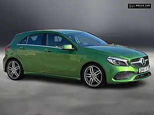 Used 2018 Mercedes-Benz a Class AMG Line Premium Green - Interior and Exterior details 2