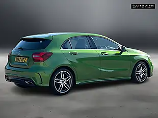 Used 2018 Mercedes-Benz a Class AMG Line Premium Green - Interior and Exterior details 4