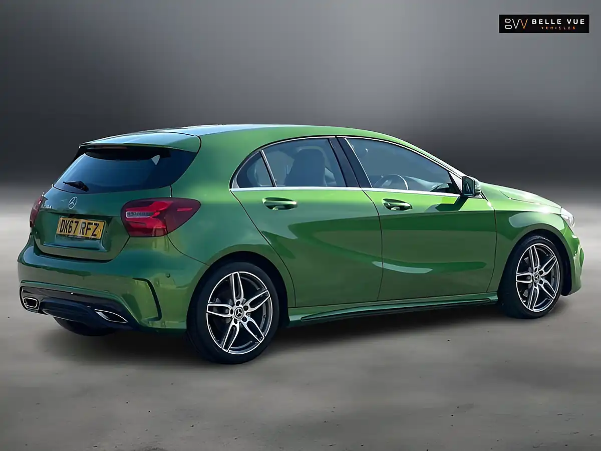 Used 2018 Mercedes-Benz a Class AMG Line Premium Green - Interior and Exterior details 4