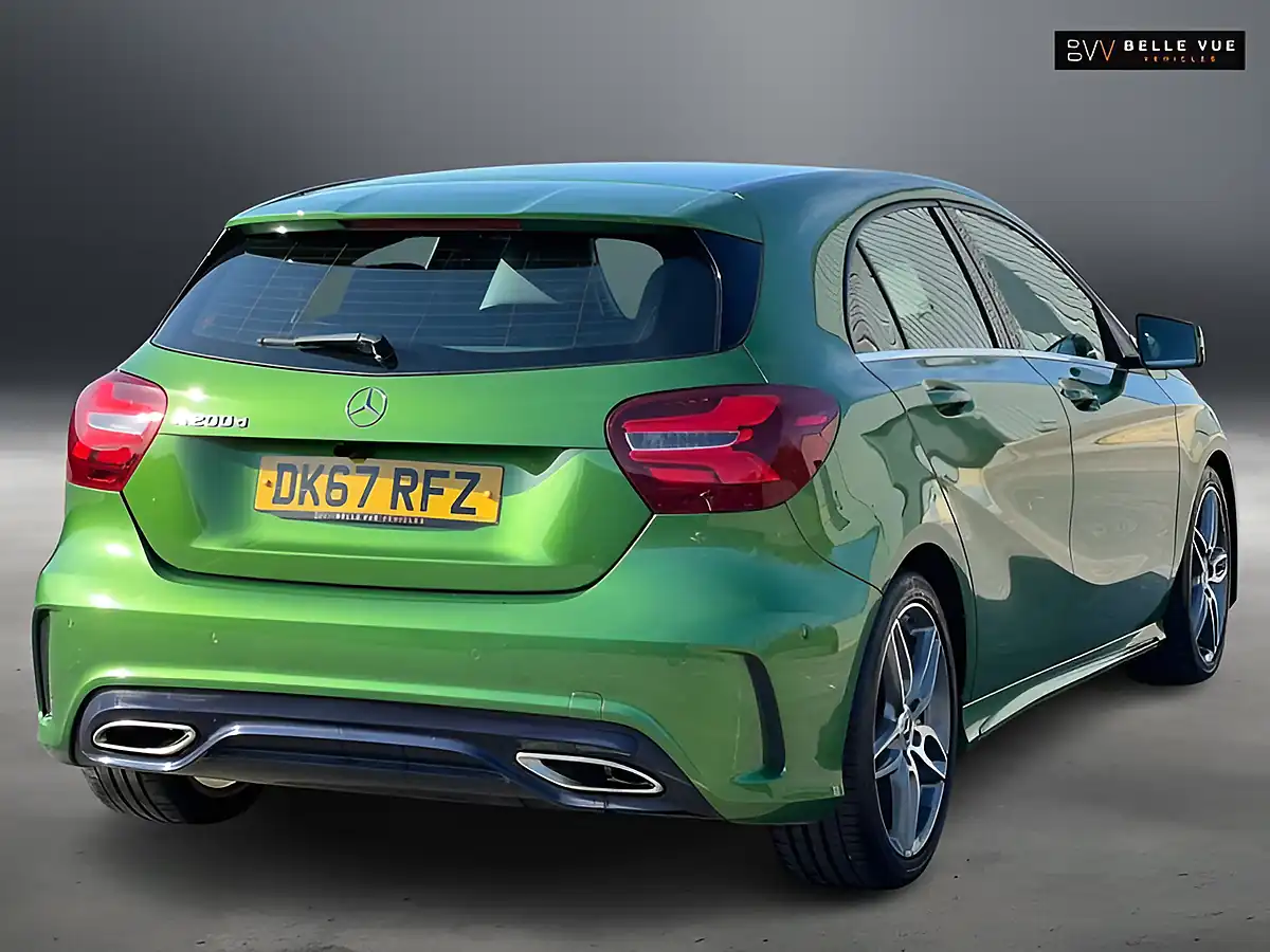 Used 2018 Mercedes-Benz a Class AMG Line Premium Green - Interior and Exterior details 5