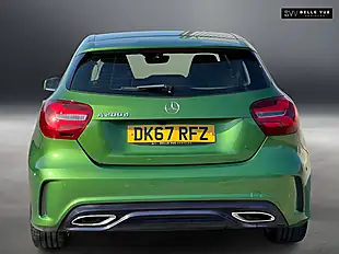 Used 2018 Mercedes-Benz a Class AMG Line Premium Green - Interior and Exterior details 7