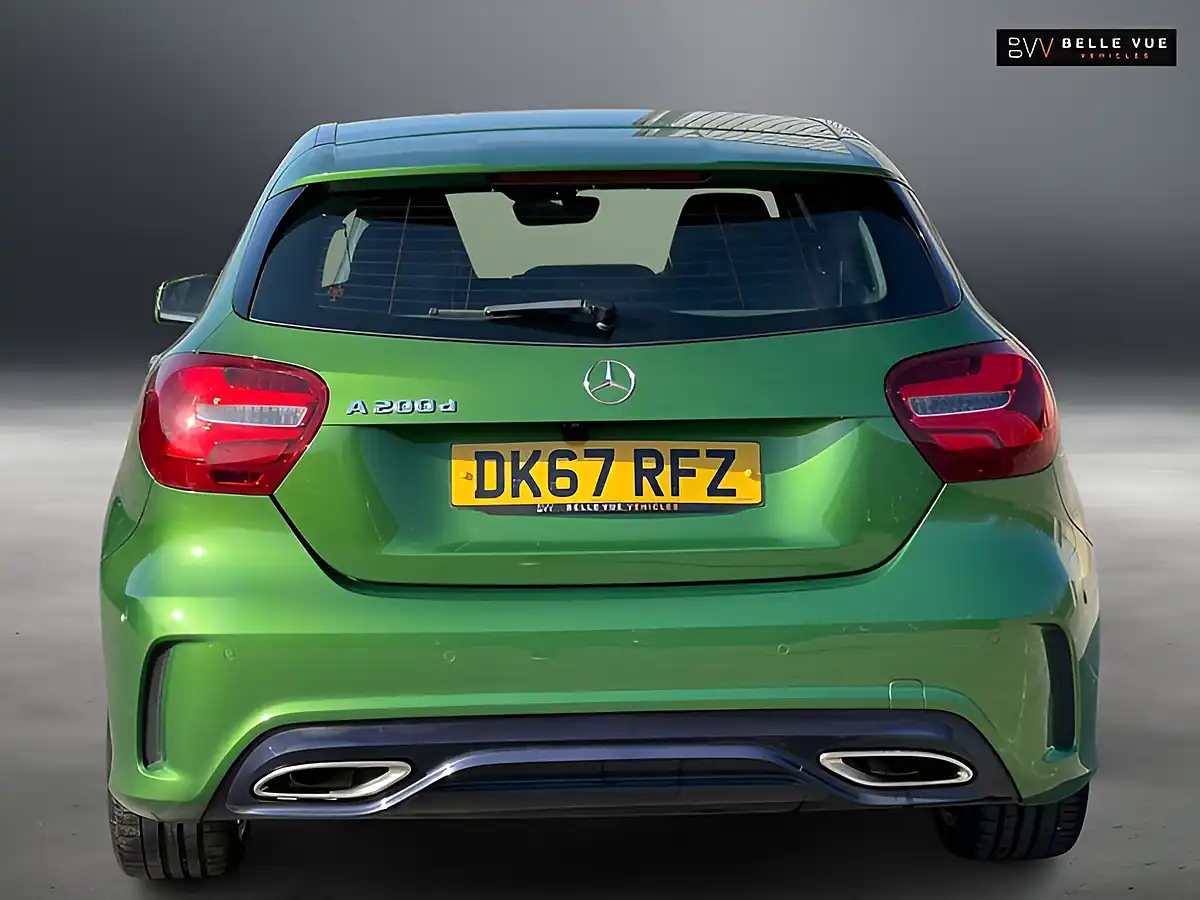 Used 2018 Mercedes-Benz a Class AMG Line Premium Green - Interior and Exterior details 7