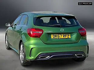 Used 2018 Mercedes-Benz a Class AMG Line Premium Green - Interior and Exterior details 8