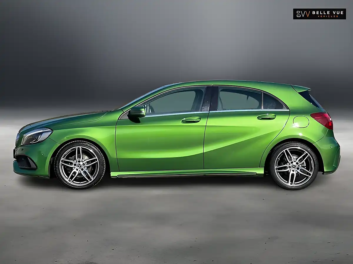 Used 2018 Mercedes-Benz a Class AMG Line Premium Green - Interior and Exterior details 9