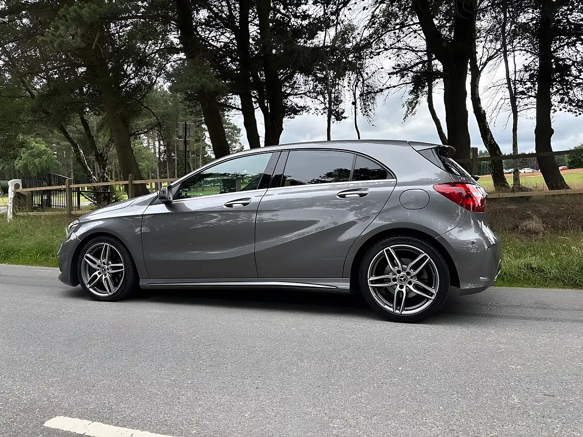 Used 2018 Mercedes-Benz a Class AMG Line (premium) Grey - Interior and Exterior details 11