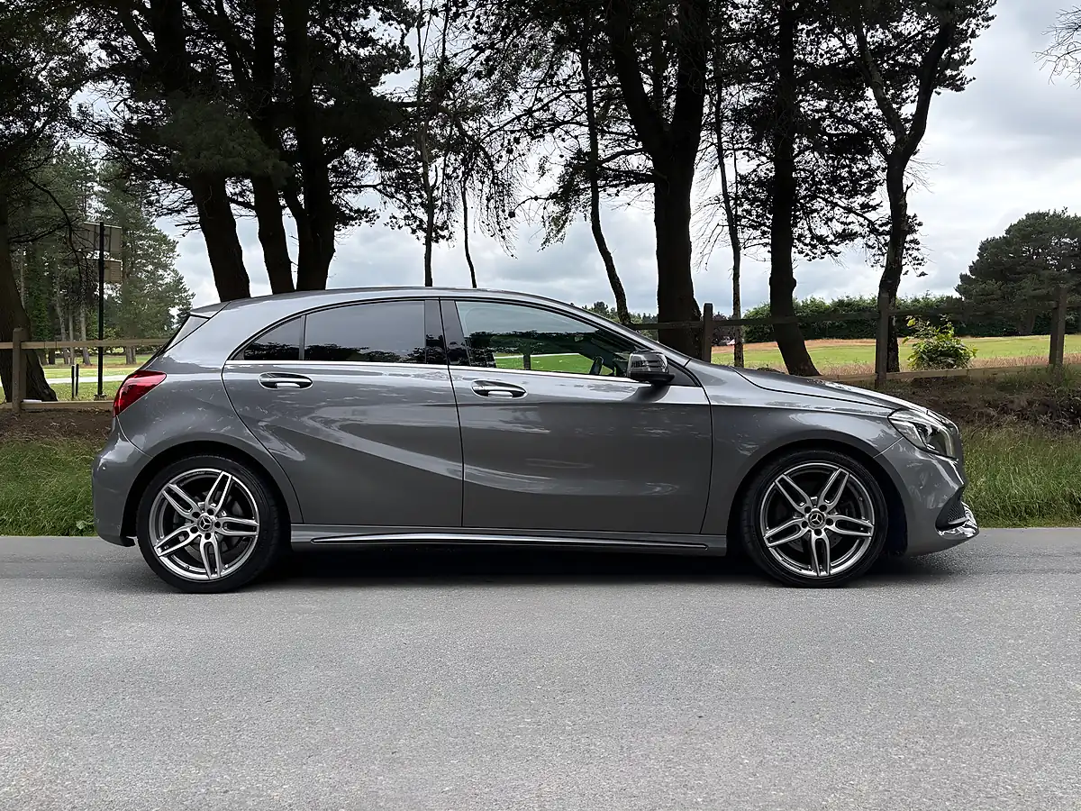 Used 2018 Mercedes-Benz a Class AMG Line (premium) Grey - Interior and Exterior details 4