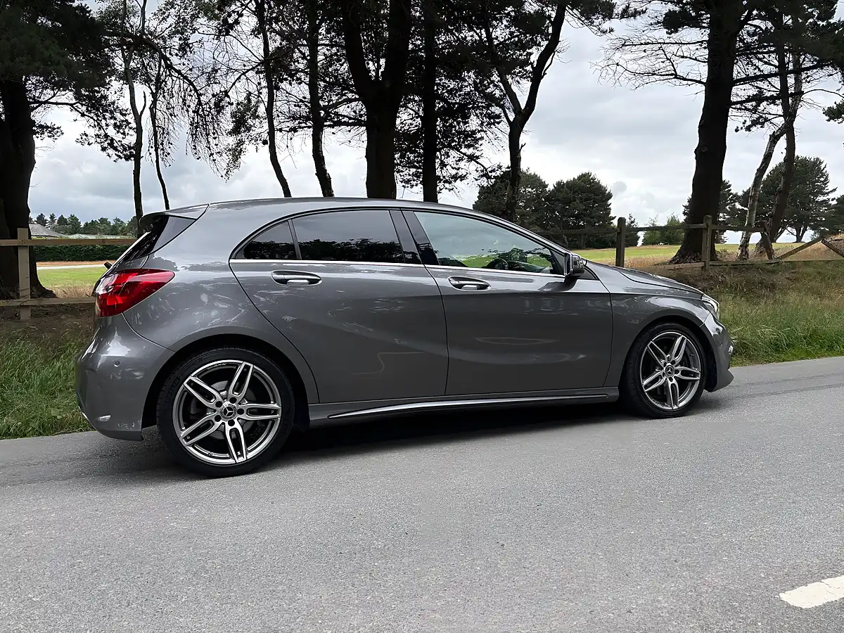 Used 2018 Mercedes-Benz a Class AMG Line (premium) Grey - Interior and Exterior details 5