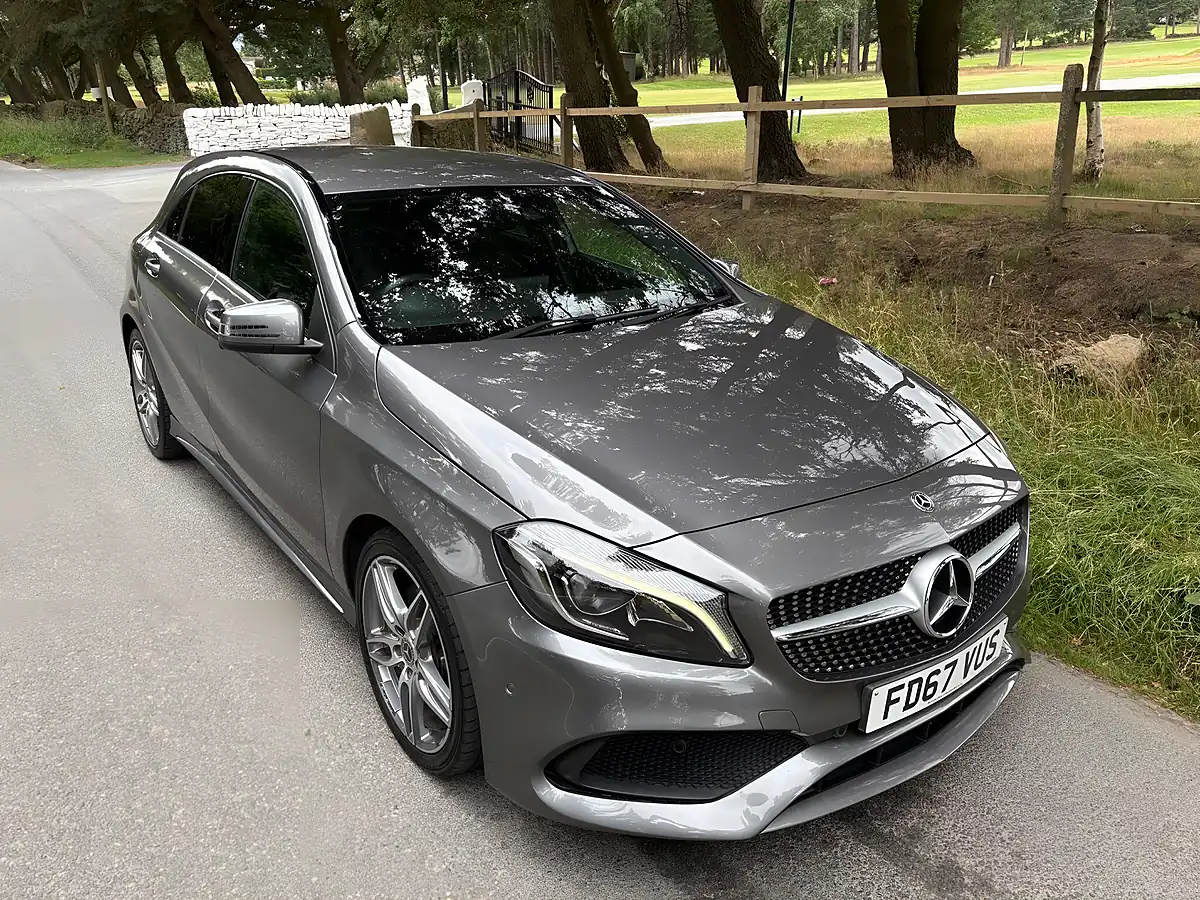 Used 2018 Mercedes-Benz a Class AMG Line (premium) Grey - Interior and Exterior details 9