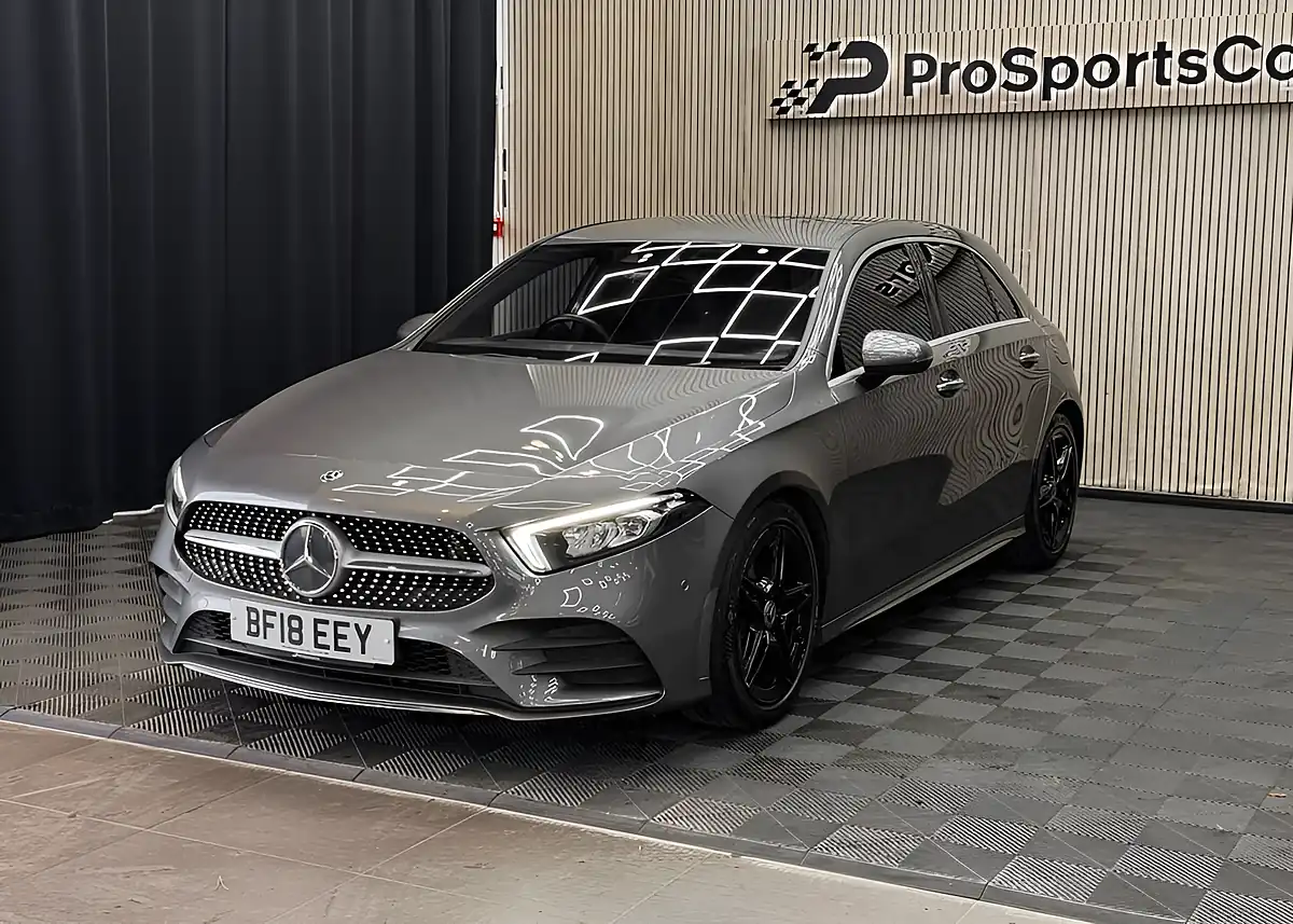 Used 2018 Mercedes-Benz a Class AMG Line (premium) Grey - Interior and Exterior details 4