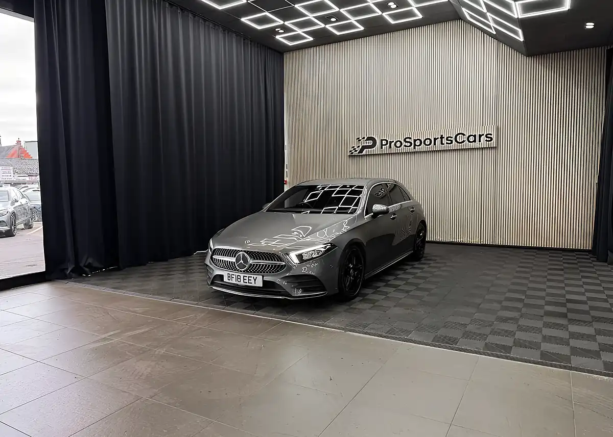 Used 2018 Mercedes-Benz a Class AMG Line (premium) Grey - Interior and Exterior details 5