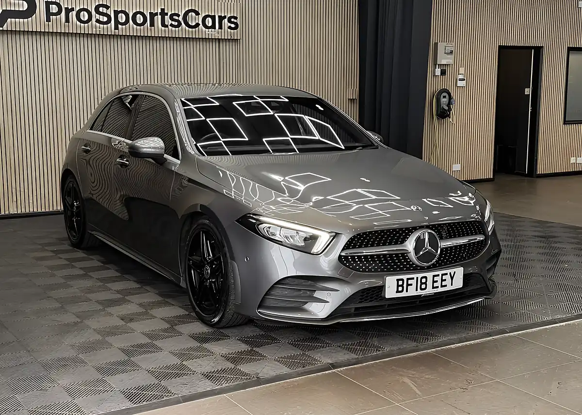 Used 2018 Mercedes-Benz a Class AMG Line (premium) Grey - Interior and Exterior details 7