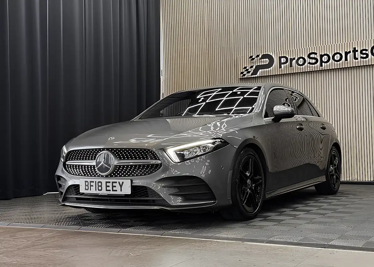 Used 2018 Mercedes-Benz a Class AMG Line (premium) Grey - Interior and Exterior details 8