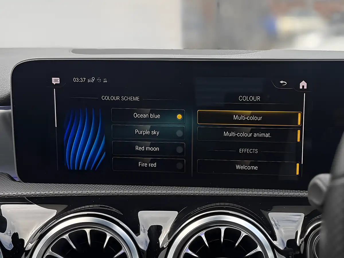 Used 2018 Mercedes-Benz a Class AMG Line (premium Plus) Black - Interior and Exterior details 5