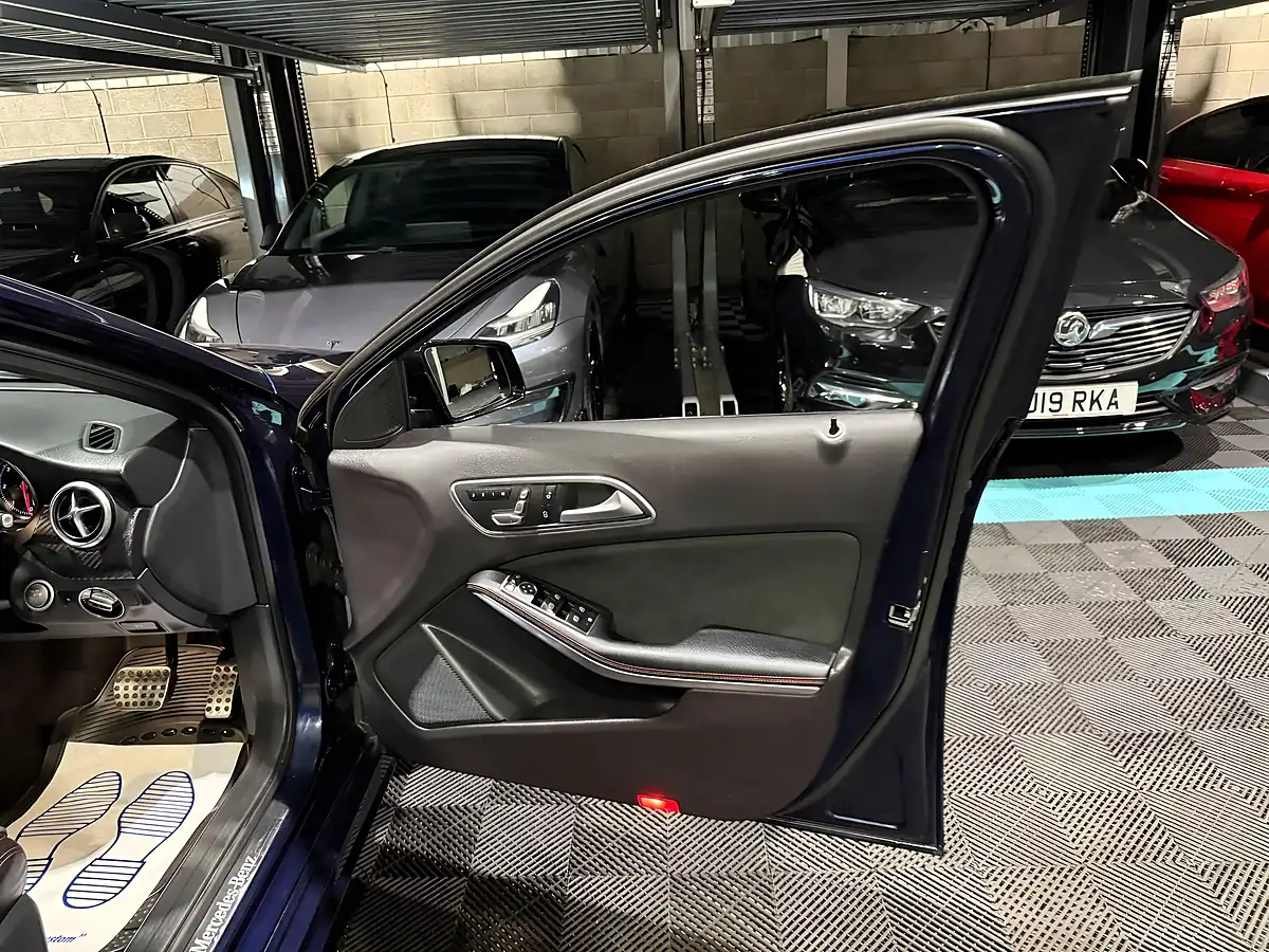 Used 2018 Mercedes-Benz a Class AMG Line (premium Plus) Blue - Interior and Exterior details 13