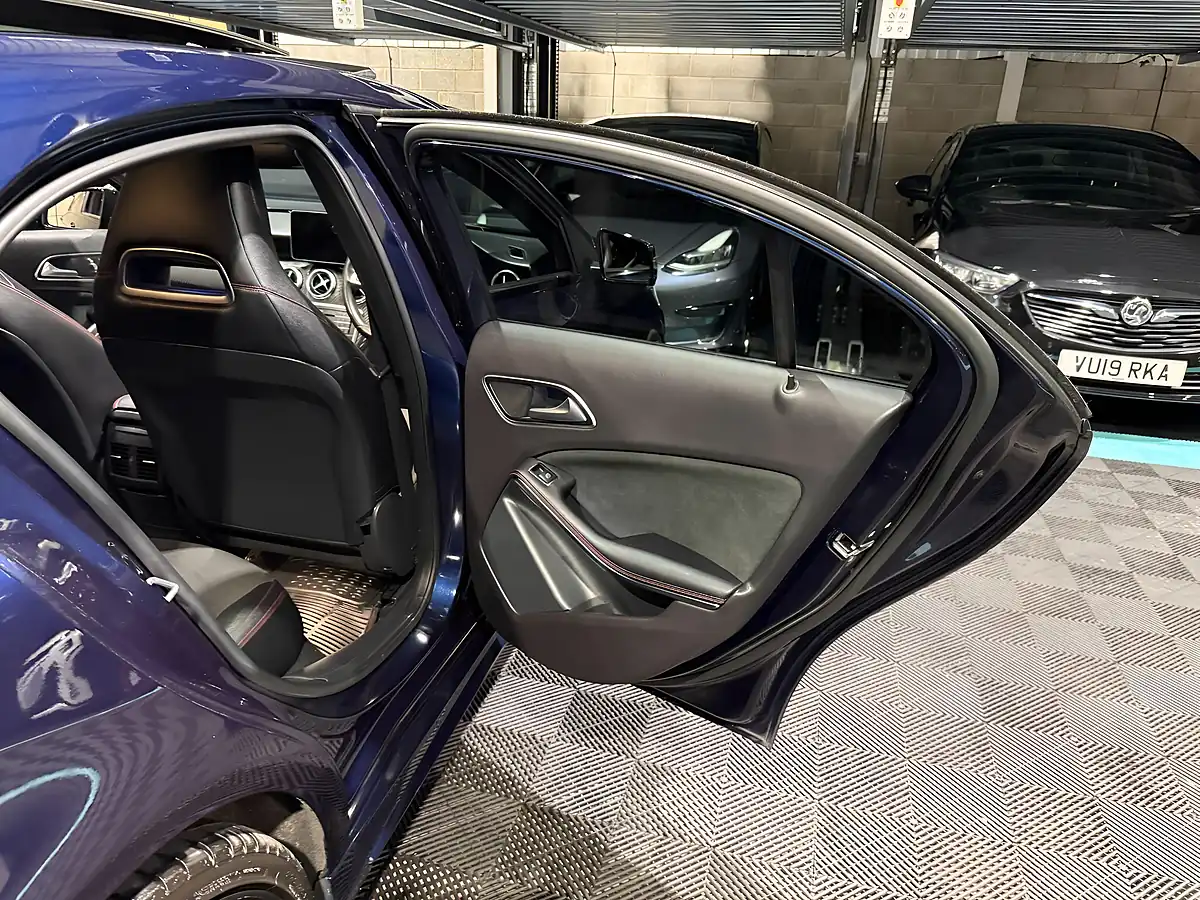 Used 2018 Mercedes-Benz a Class AMG Line (premium Plus) Blue - Interior and Exterior details 14