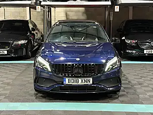 Used 2018 Mercedes-Benz a Class AMG Line (premium Plus) Blue - Interior and Exterior details 4