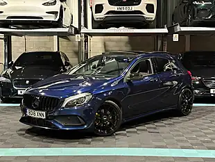 Used 2018 Mercedes-Benz a Class AMG Line (premium Plus) Blue - Interior and Exterior details 5