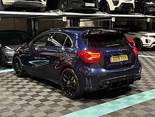Used 2018 Mercedes-Benz a Class AMG Line (premium Plus) Blue - Interior and Exterior details 7