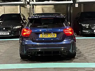 Used 2018 Mercedes-Benz a Class AMG Line (premium Plus) Blue - Interior and Exterior details 8