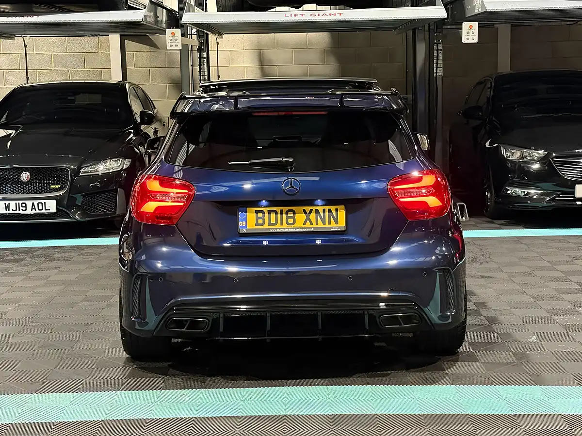 Used 2018 Mercedes-Benz a Class AMG Line (premium Plus) Blue - Interior and Exterior details 8
