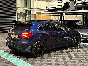 Used 2018 Mercedes-Benz a Class AMG Line (premium Plus) Blue - Interior and Exterior details 9