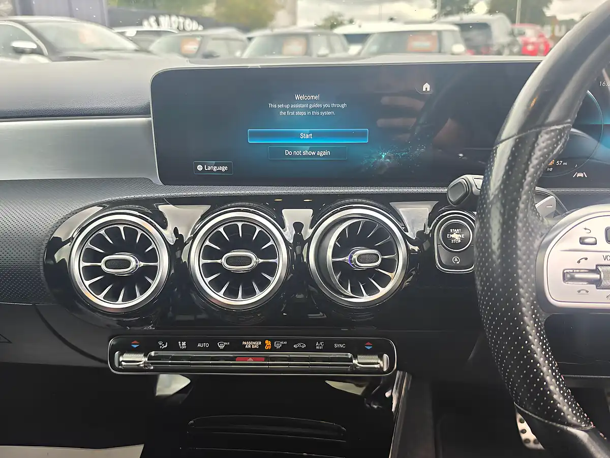 Used 2018 Mercedes-Benz a Class AMG Line Premium Plus White - Interior and Exterior details 11