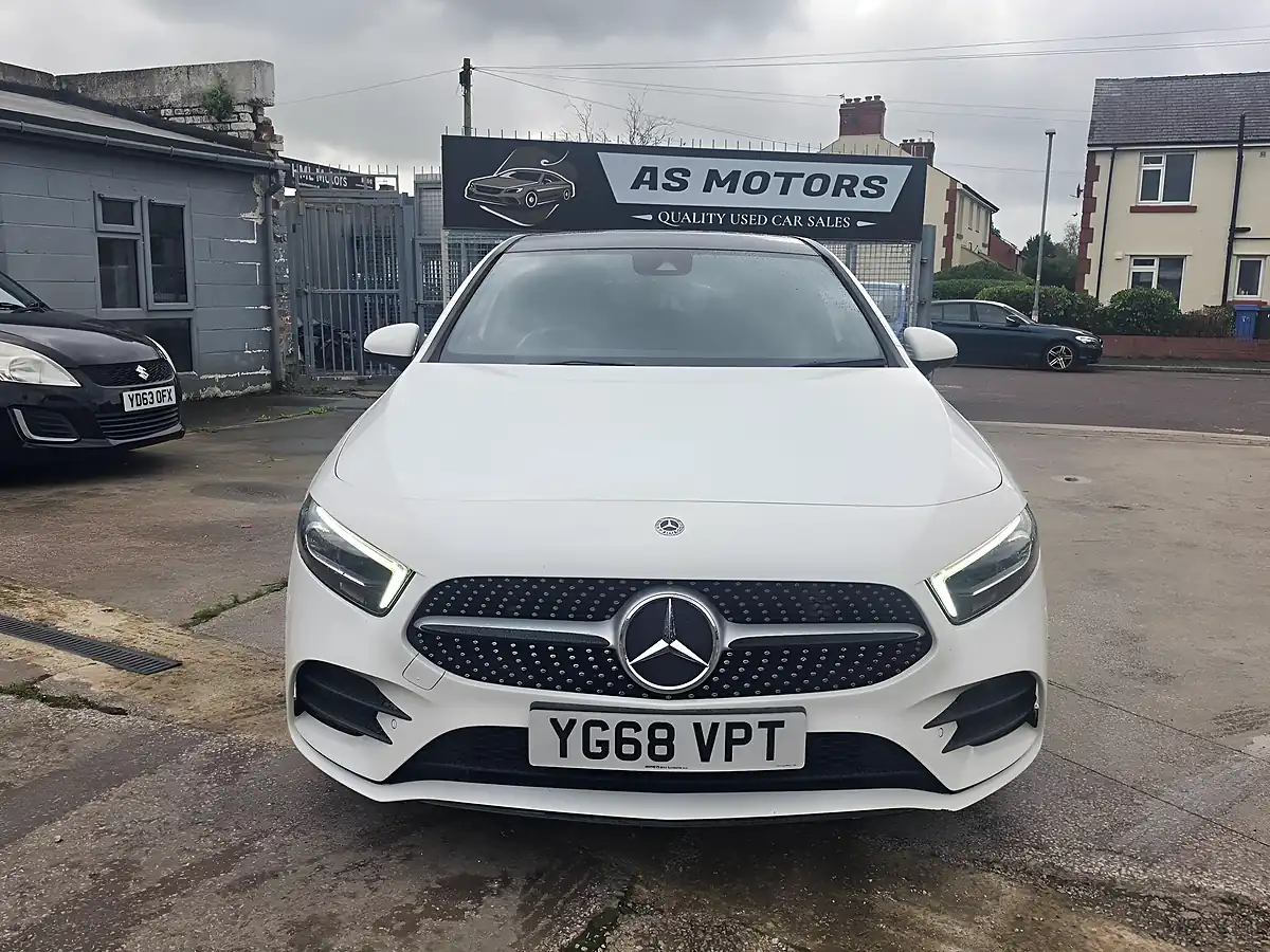 Used 2018 Mercedes-Benz a Class AMG Line Premium Plus White - Interior and Exterior details 2