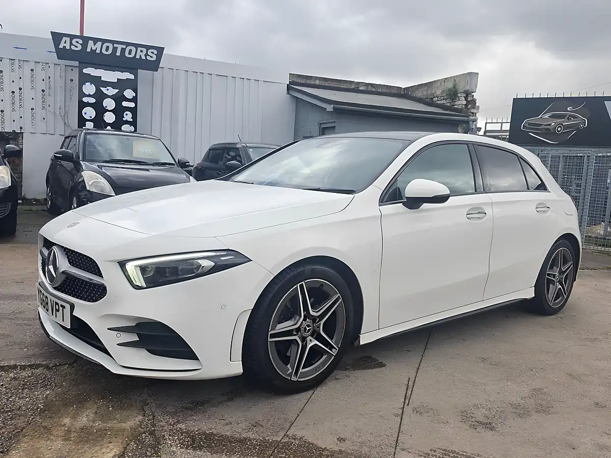 Used 2018 Mercedes-Benz a Class AMG Line Premium Plus White - Interior and Exterior details 3