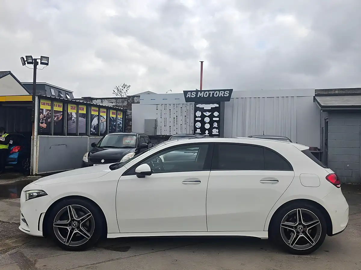 Used 2018 Mercedes-Benz a Class AMG Line Premium Plus White - Interior and Exterior details 4