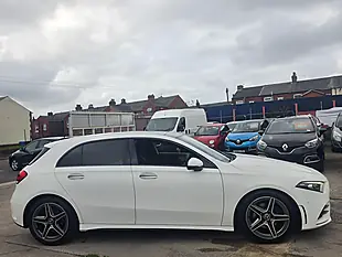 Used 2018 Mercedes-Benz a Class AMG Line Premium Plus White - Interior and Exterior details 8