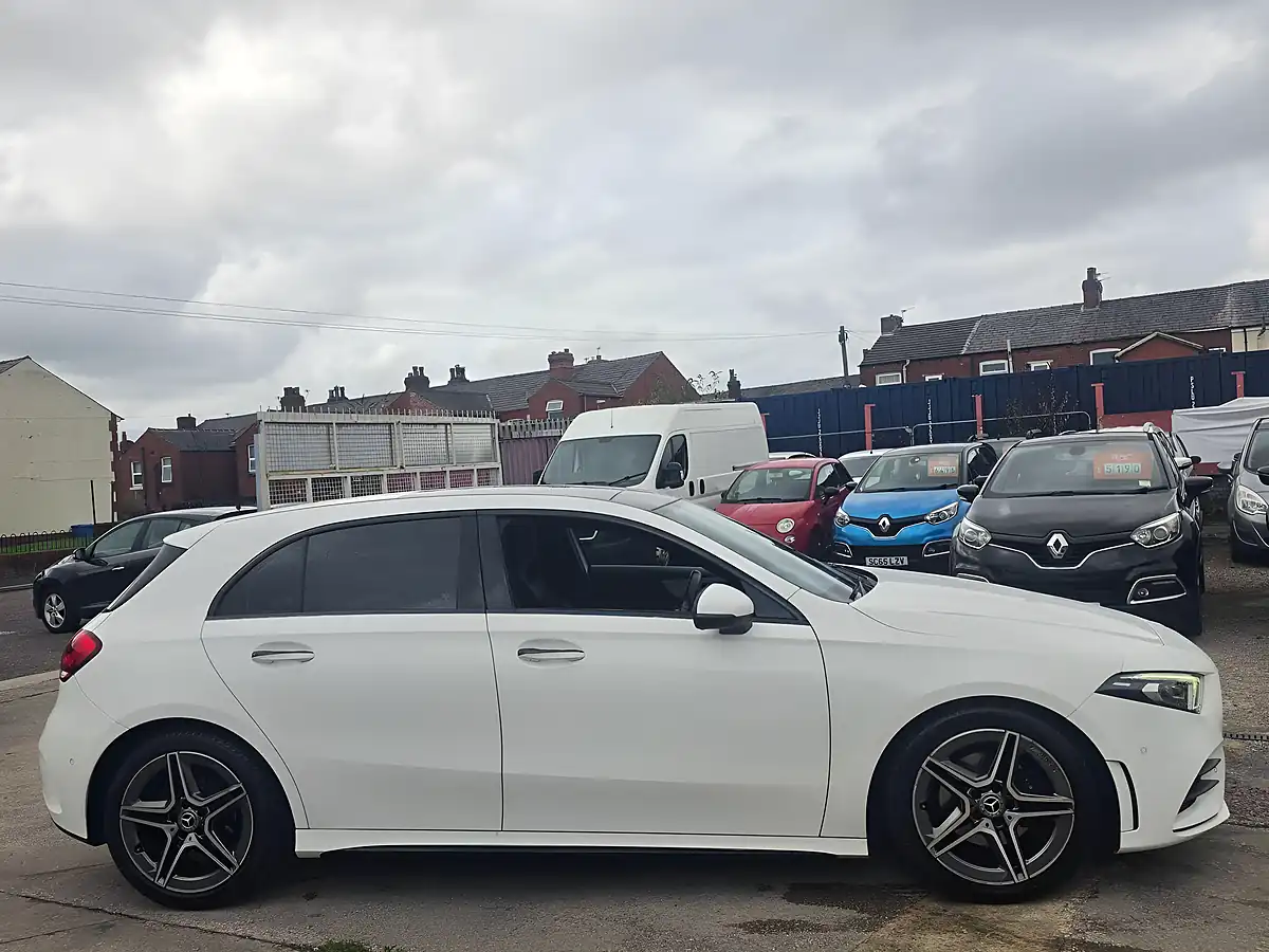 Used 2018 Mercedes-Benz a Class AMG Line Premium Plus White - Interior and Exterior details 8