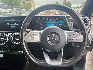 Used 2018 Mercedes-Benz a Class AMG Line Premium Plus White - Interior and Exterior details 9