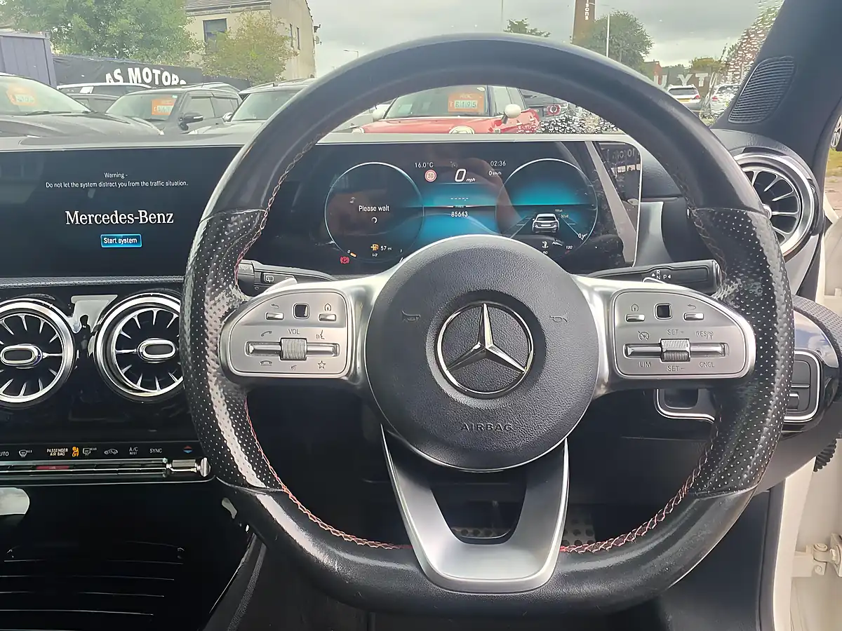 Used 2018 Mercedes-Benz a Class AMG Line Premium Plus White - Interior and Exterior details 9
